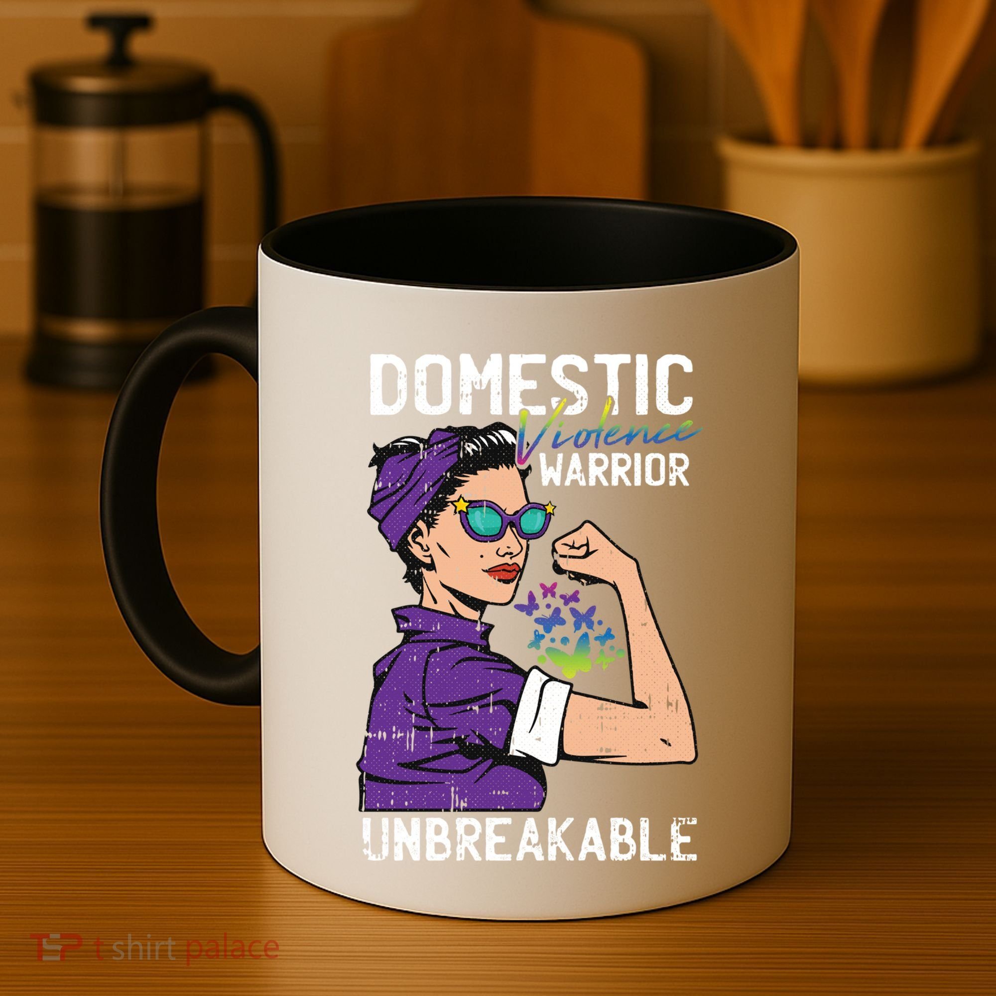 Domestic Violence Awareness Warrior Unbreakable Survivor Cool Gift Coffee Mug