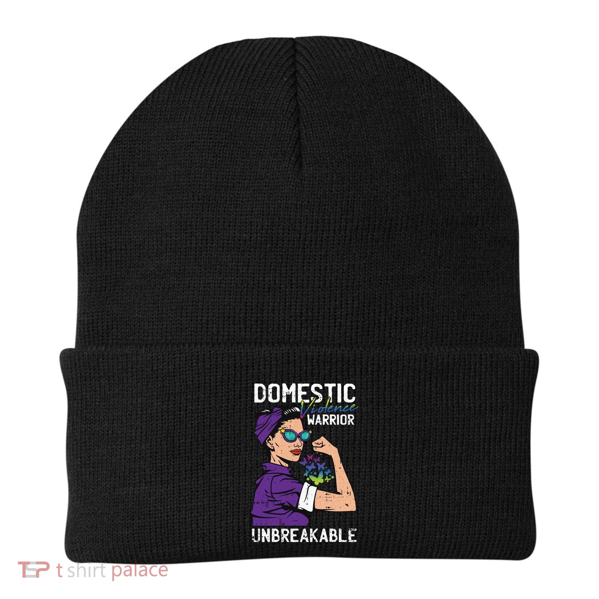 Domestic Violence Awareness Warrior Unbreakable Survivor Cool Gift Beanie