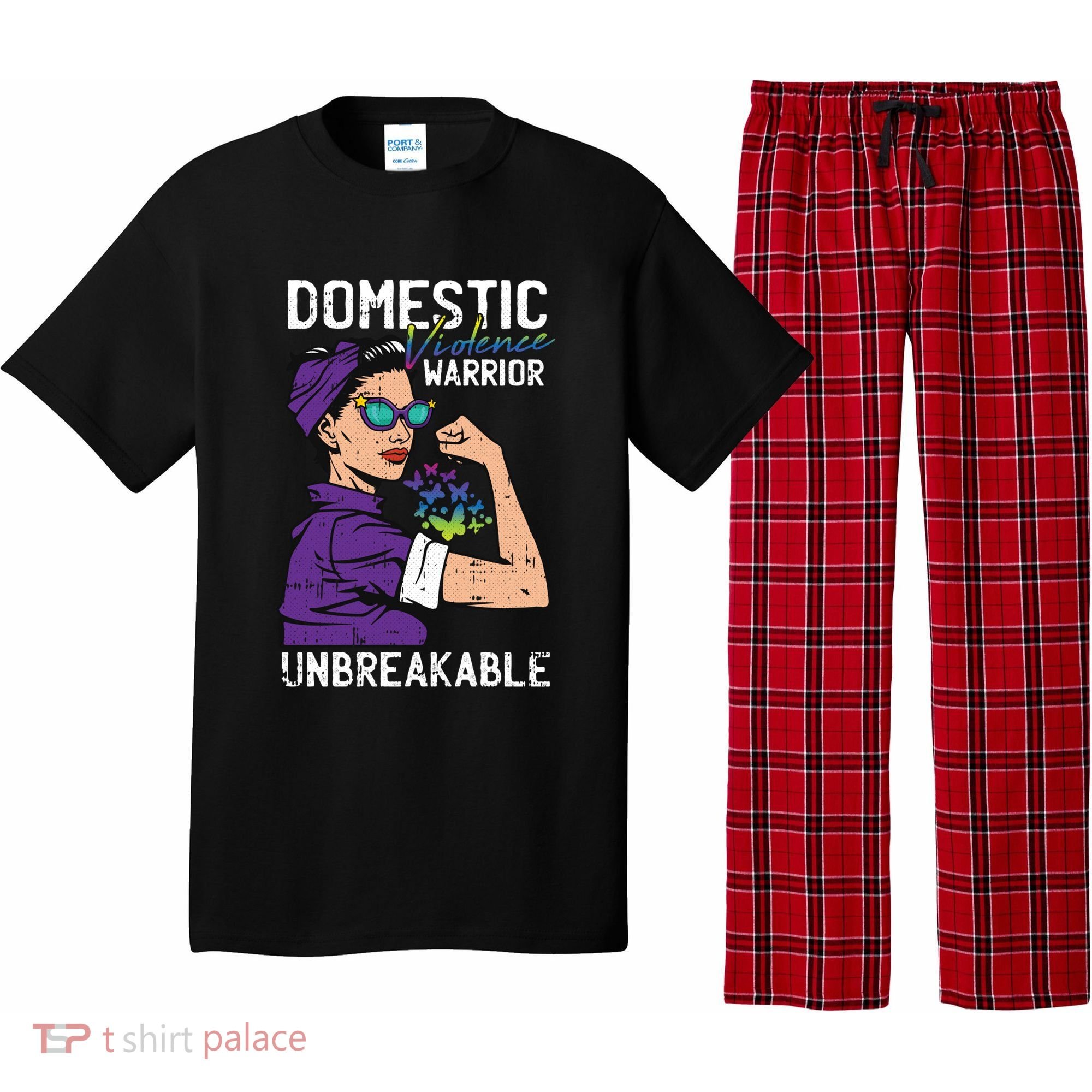 Domestic Violence Awareness Warrior Unbreakable Survivor Cool Gift Pajama Set