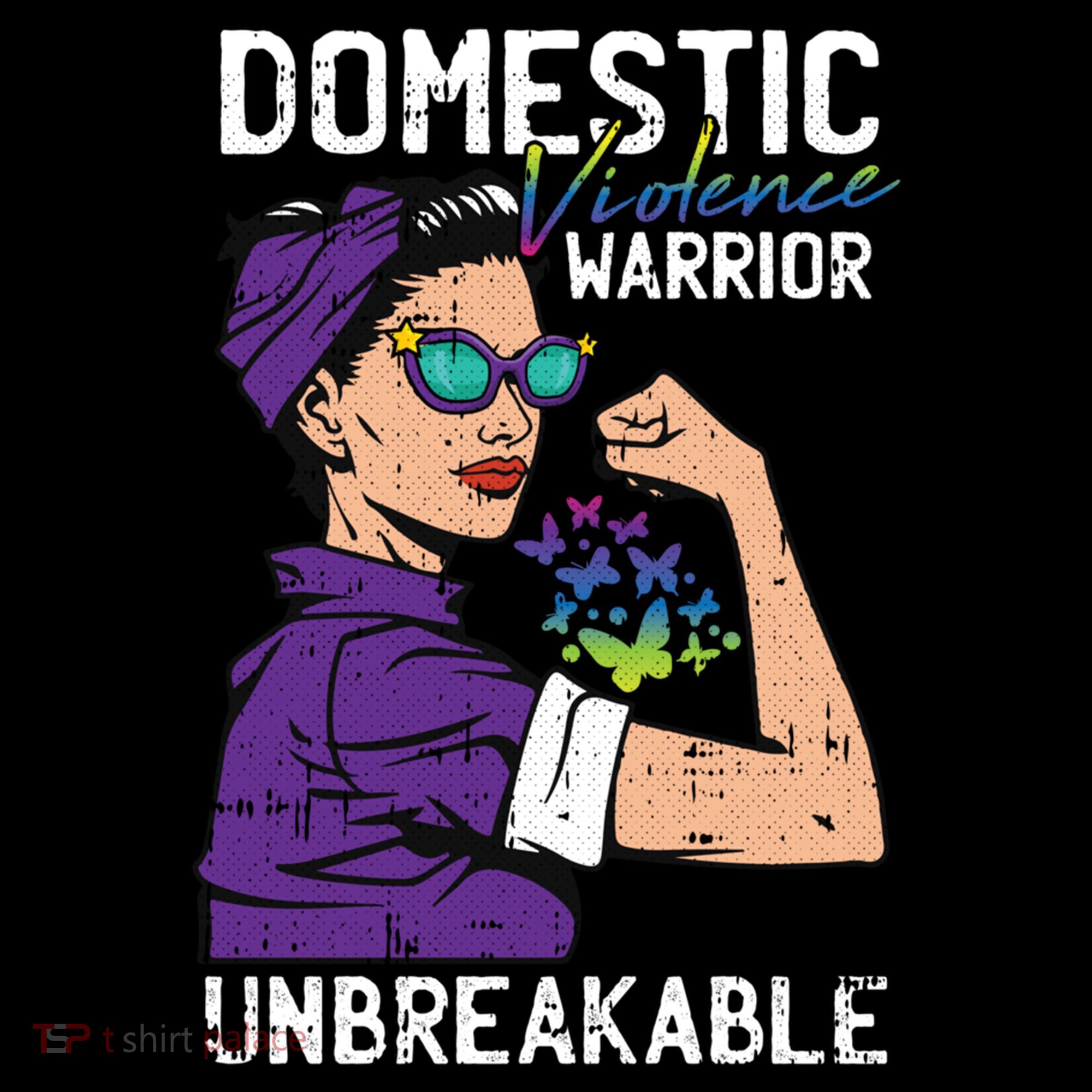 Domestic Violence Awareness Warrior Unbreakable Survivor Cool Gift Women's Hoodie