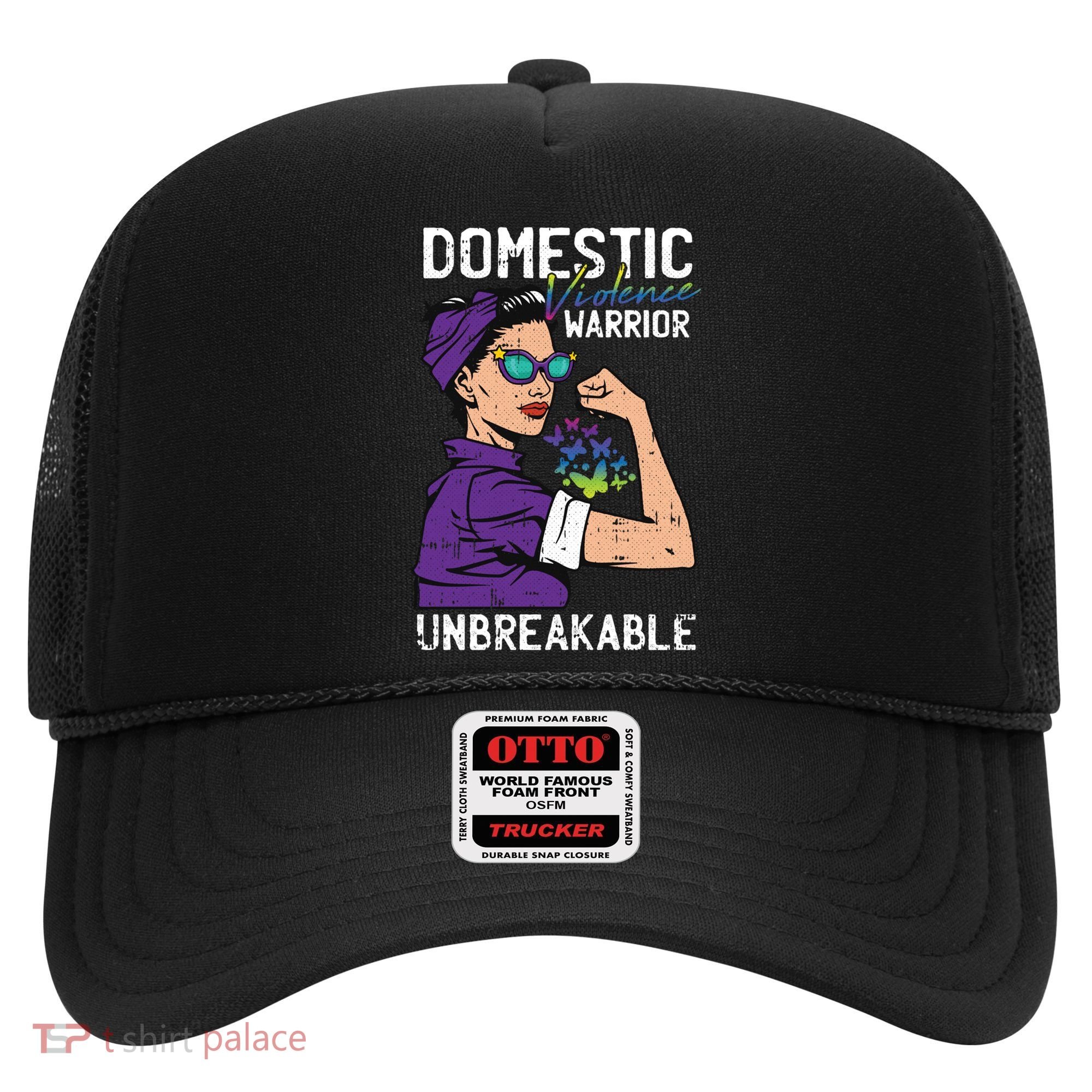 Domestic Violence Awareness Warrior Unbreakable Survivor Cool Gift Hat