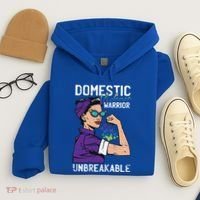 Domestic Violence Awareness Warrior Unbreakable Survivor Cool Gift Hoodie thumb 4
