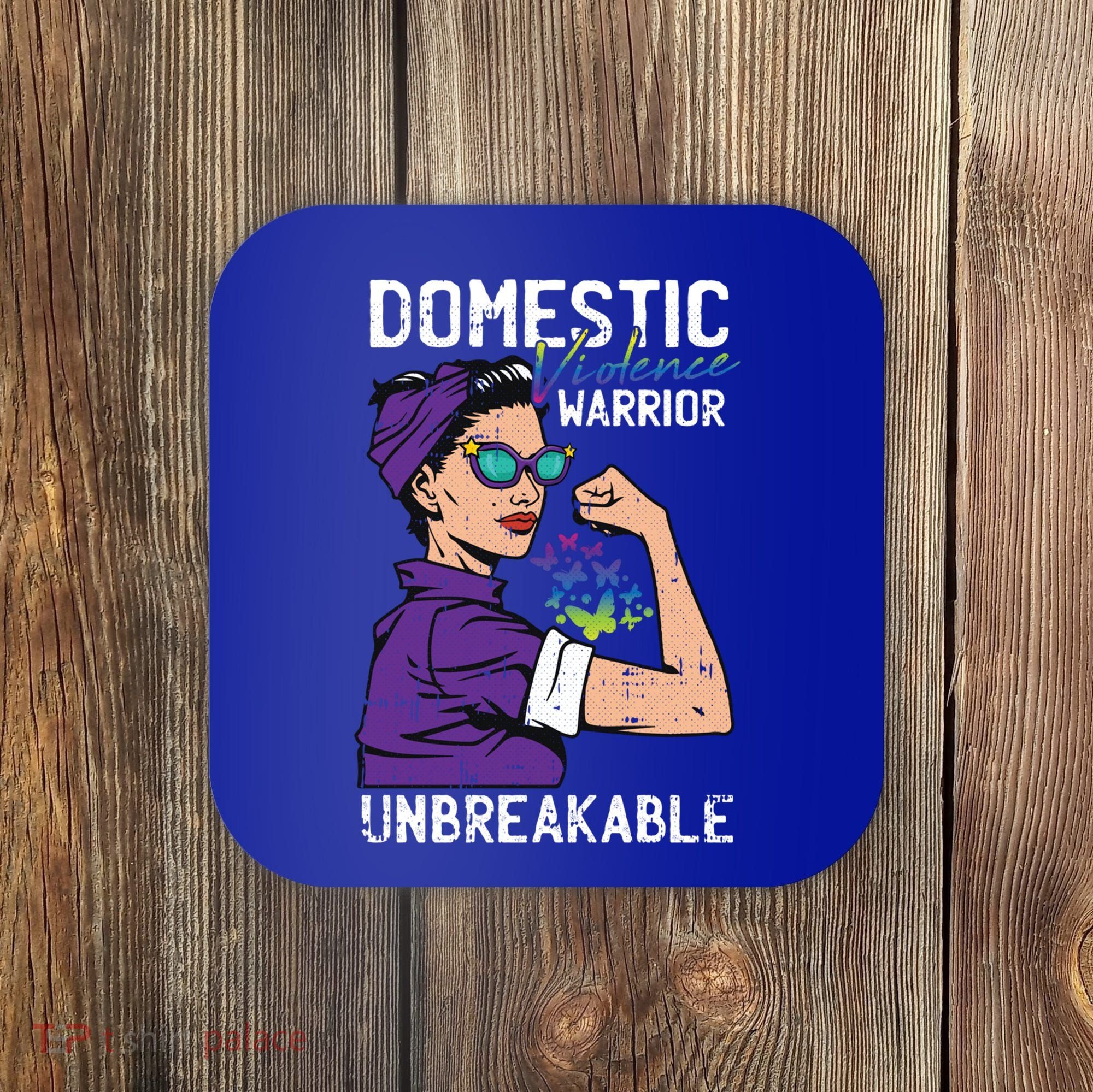 Domestic Violence Awareness Warrior Unbreakable Survivor Cool Gift Coaster