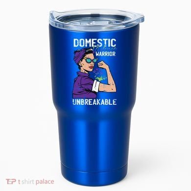 Domestic Violence Awareness Warrior Unbreakable Survivor Cool Gift Tumbler