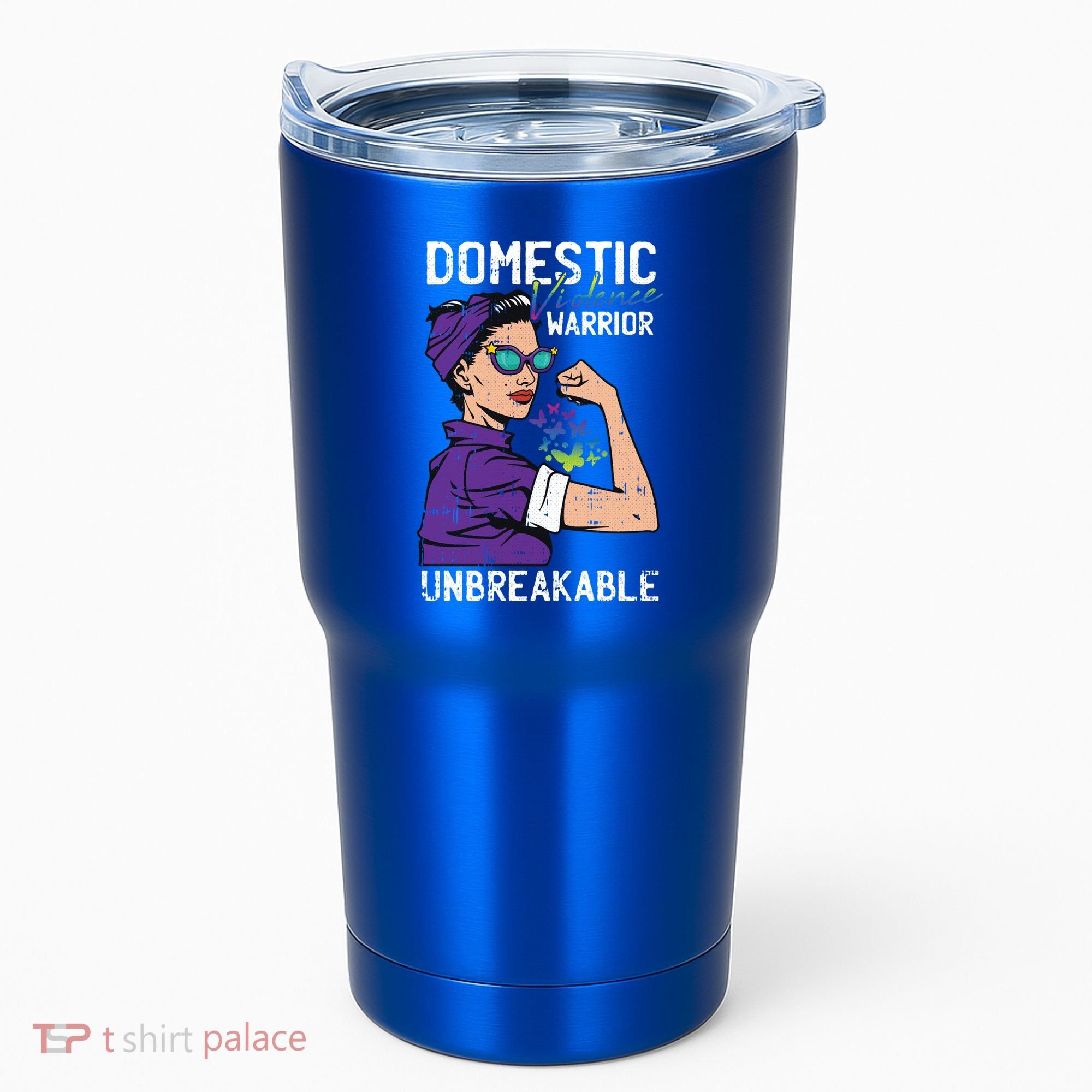 Domestic Violence Awareness Warrior Unbreakable Survivor Cool Gift Tumbler