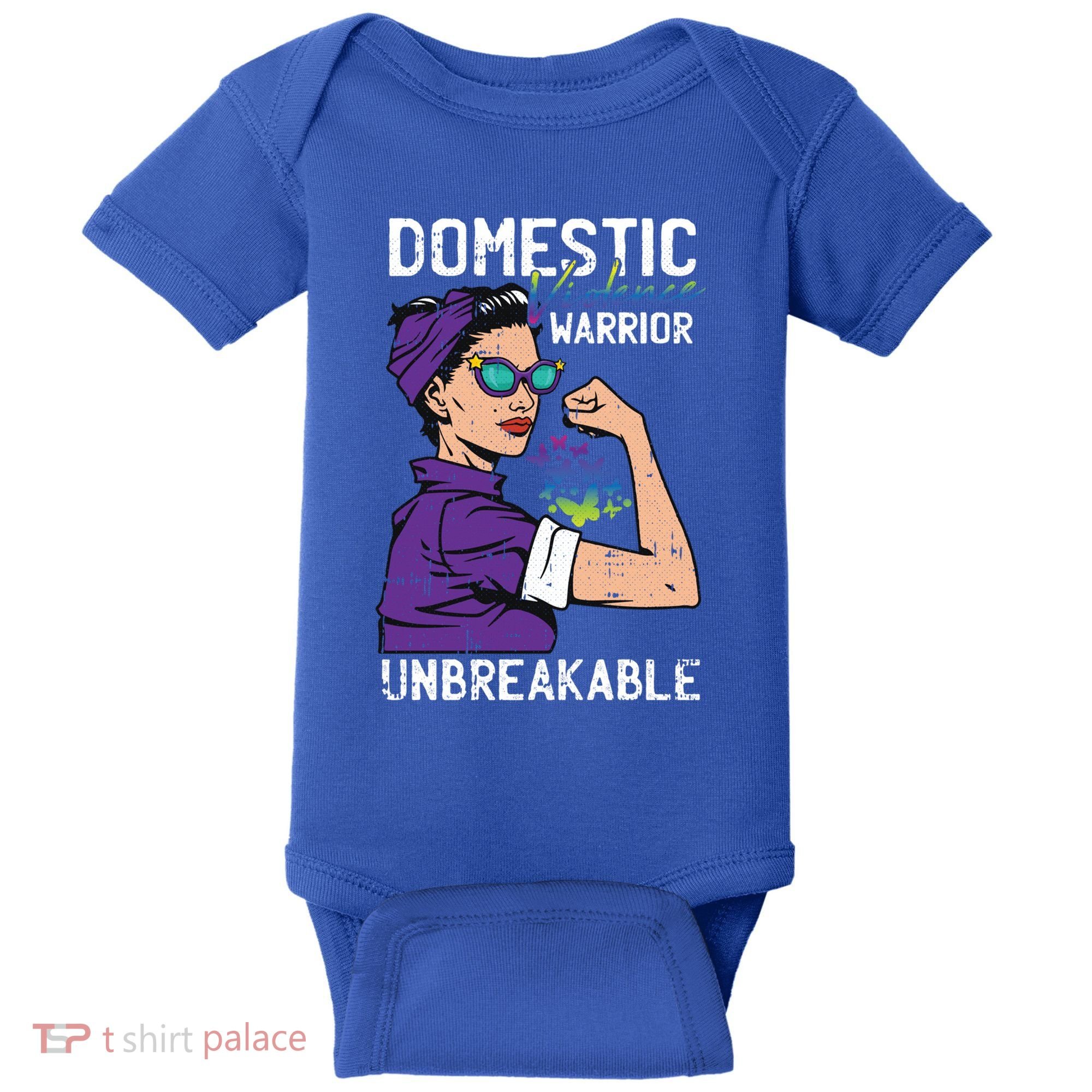 Domestic Violence Awareness Warrior Unbreakable Survivor Cool Gift Baby Bodysuit