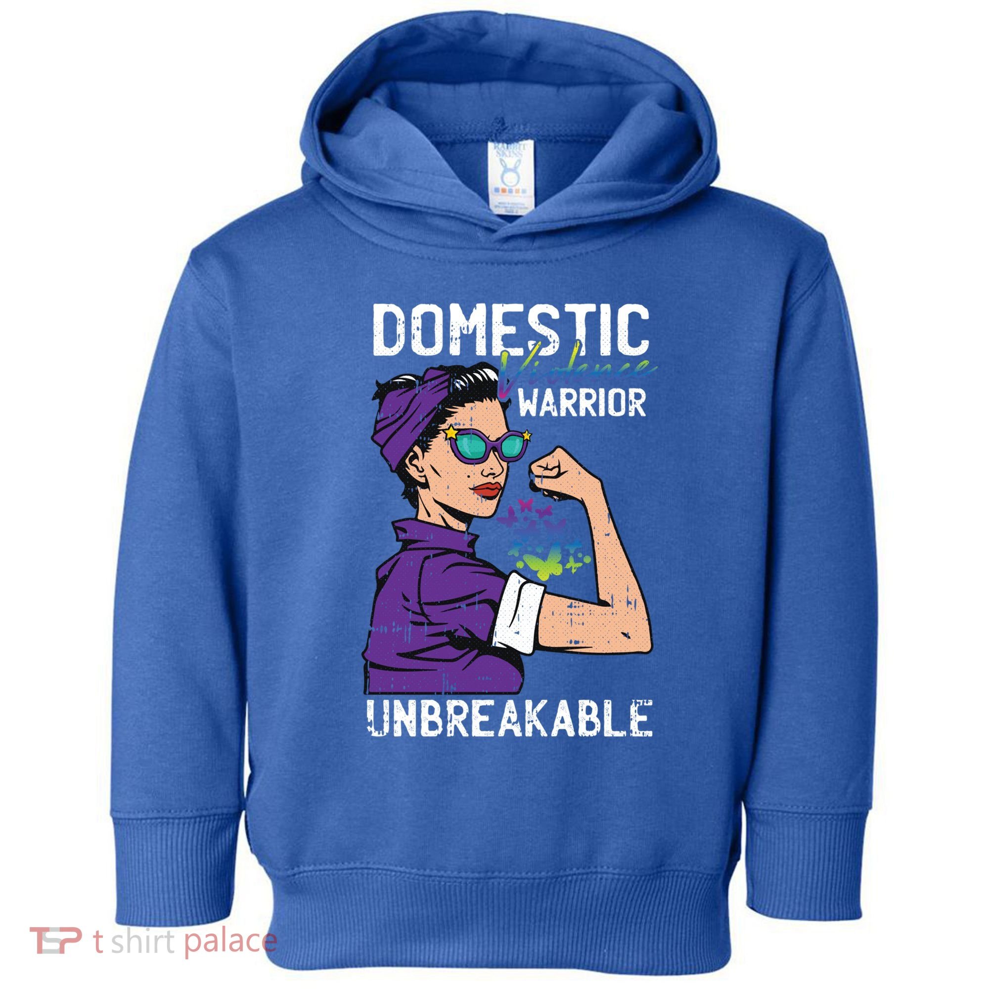 Domestic Violence Awareness Warrior Unbreakable Survivor Cool Gift Toddler Hoodie