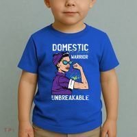 Domestic Violence Awareness Warrior Unbreakable Survivor Cool Gift Toddler T-Shirt thumb 2