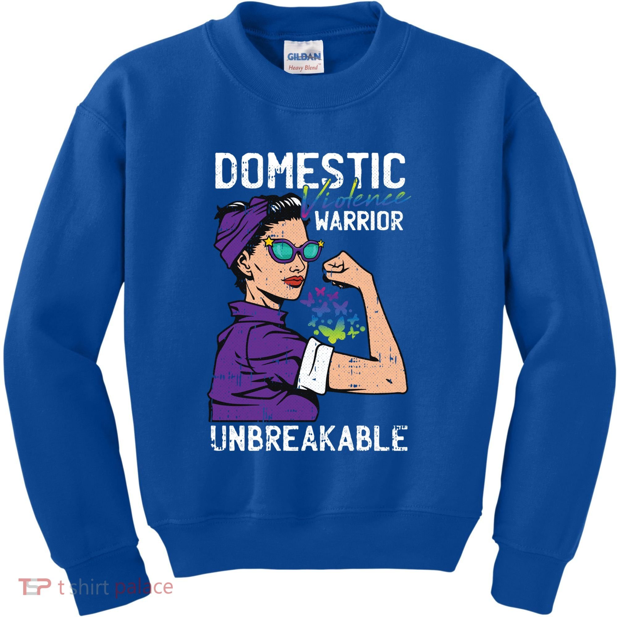 Domestic Violence Awareness Warrior Unbreakable Survivor Cool Gift Kids Sweatshirt