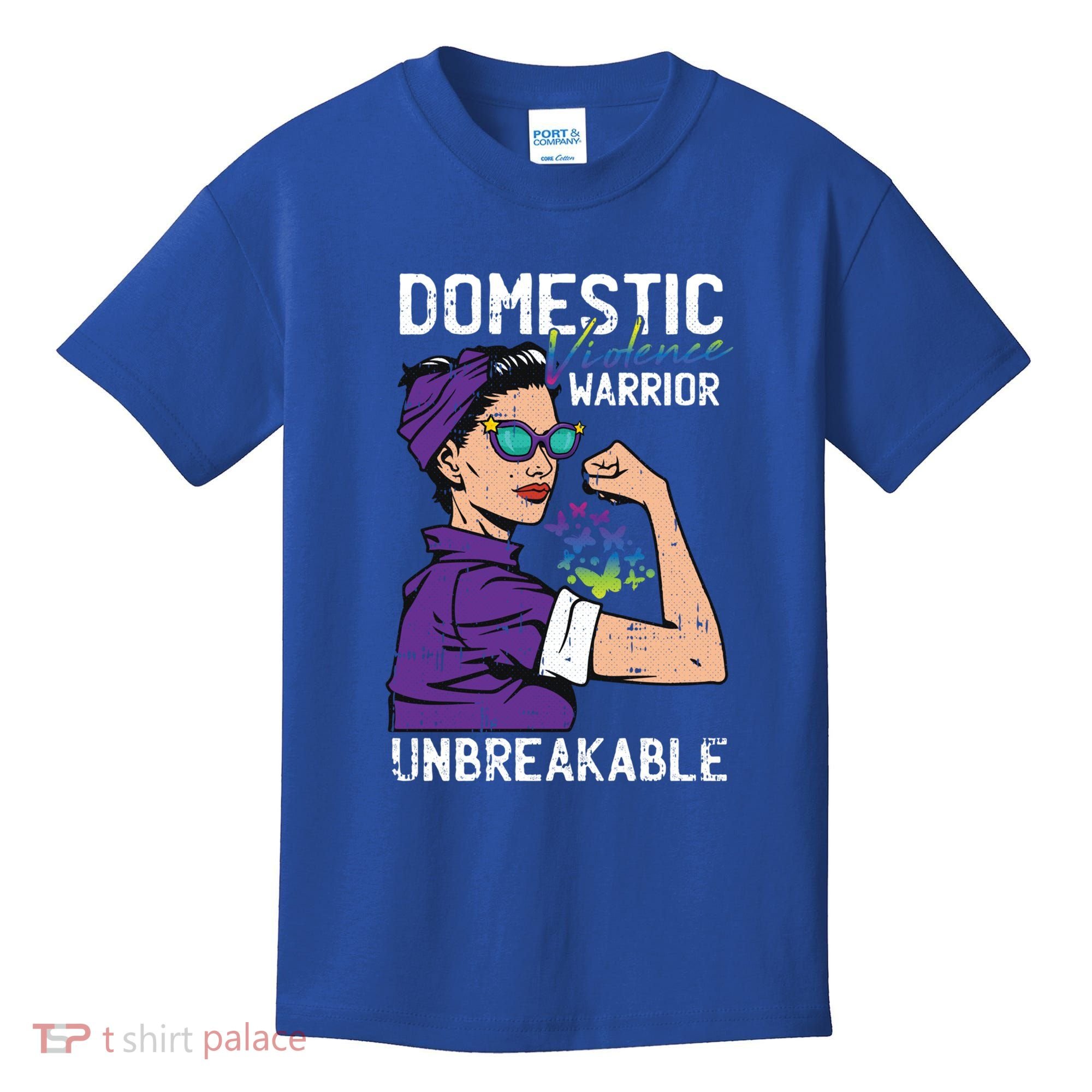 Domestic Violence Awareness Warrior Unbreakable Survivor Cool Gift Kids T-Shirt