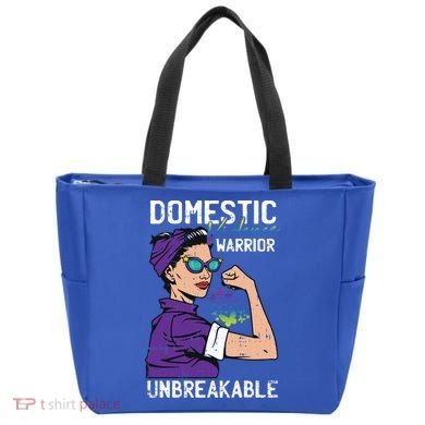 Domestic Violence Awareness Warrior Unbreakable Survivor Cool Gift Tote Bag