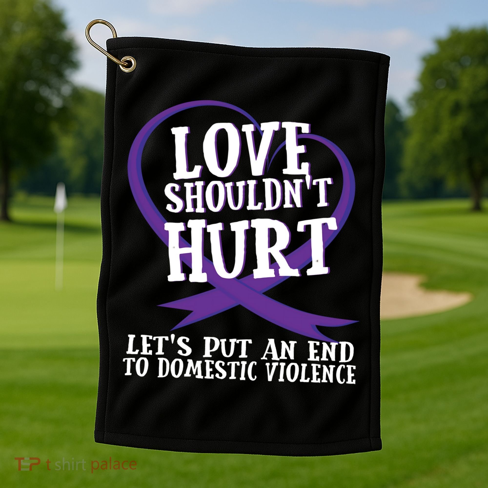 Domestic Violence Awareness Survivor Support Month Gift Golf Towel