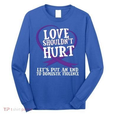 Domestic Violence Awareness Survivor Support Month Gift Long Sleeve Shirt