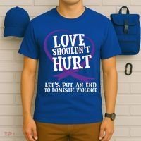 Domestic Violence Awareness Survivor Support Month Gift T-Shirt thumb 6