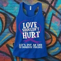 Domestic Violence Awareness Survivor Support Month Gift Women's Tank Top thumb 3