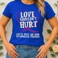 Domestic Violence Awareness Survivor Support Month Gift Women's T-Shirt thumb 2