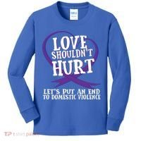 Domestic Violence Awareness Survivor Support Month Gift Kids Long Sleeve Shirt thumb 0