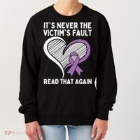 Domestic Violence Awareness Sexual Assault Awareness Gift Women's Sweatshirt thumb 0