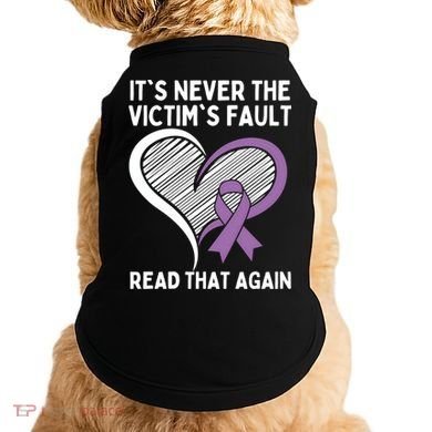 Domestic Violence Awareness Sexual Assault Awareness Gift Doggie Tank
