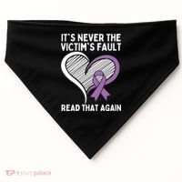 Domestic Violence Awareness Sexual Assault Awareness Gift USA-Made Doggie Bandana thumb 0