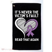 Domestic Violence Awareness Sexual Assault Awareness Gift Golf Towel thumb 0