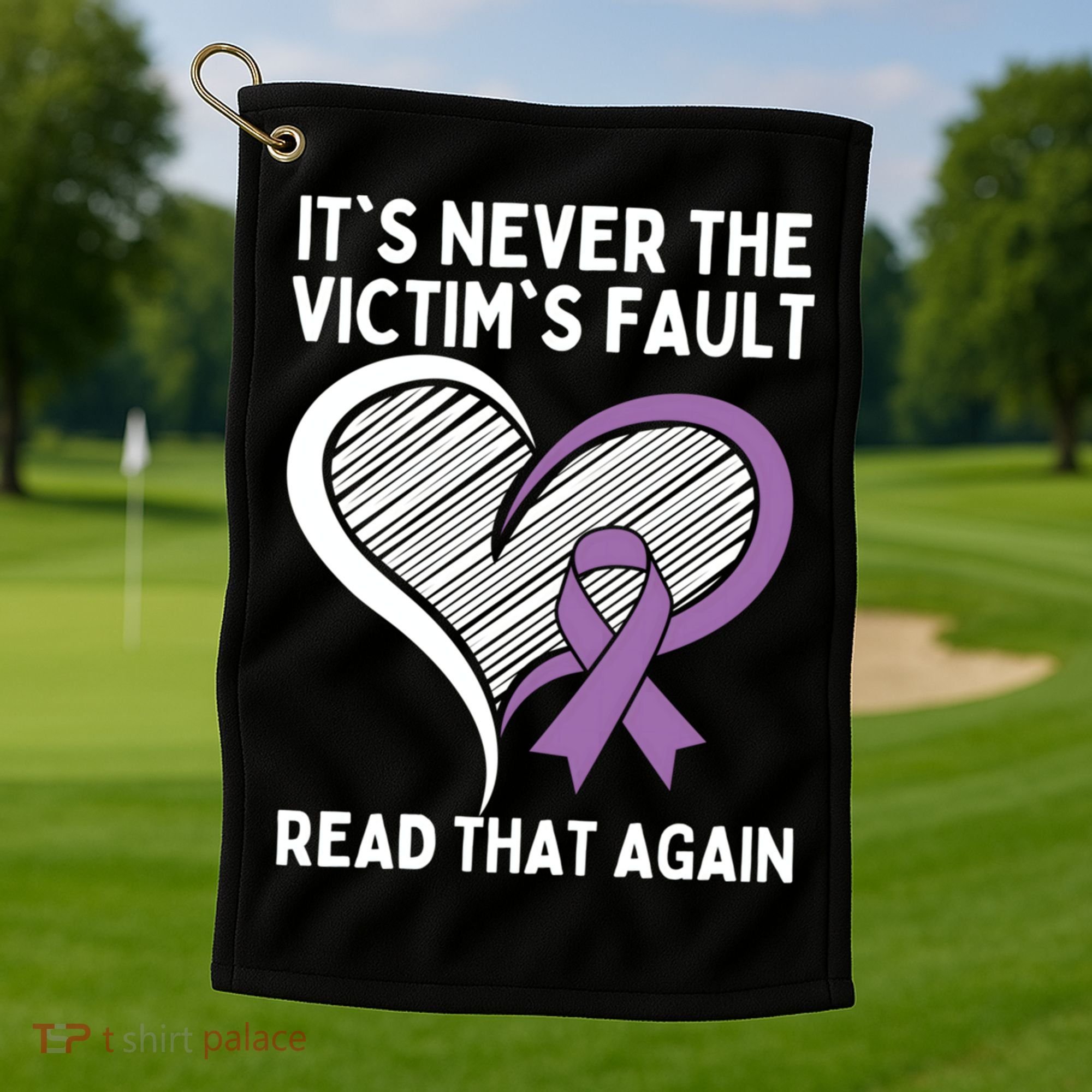 Domestic Violence Awareness Sexual Assault Awareness Gift Golf Towel