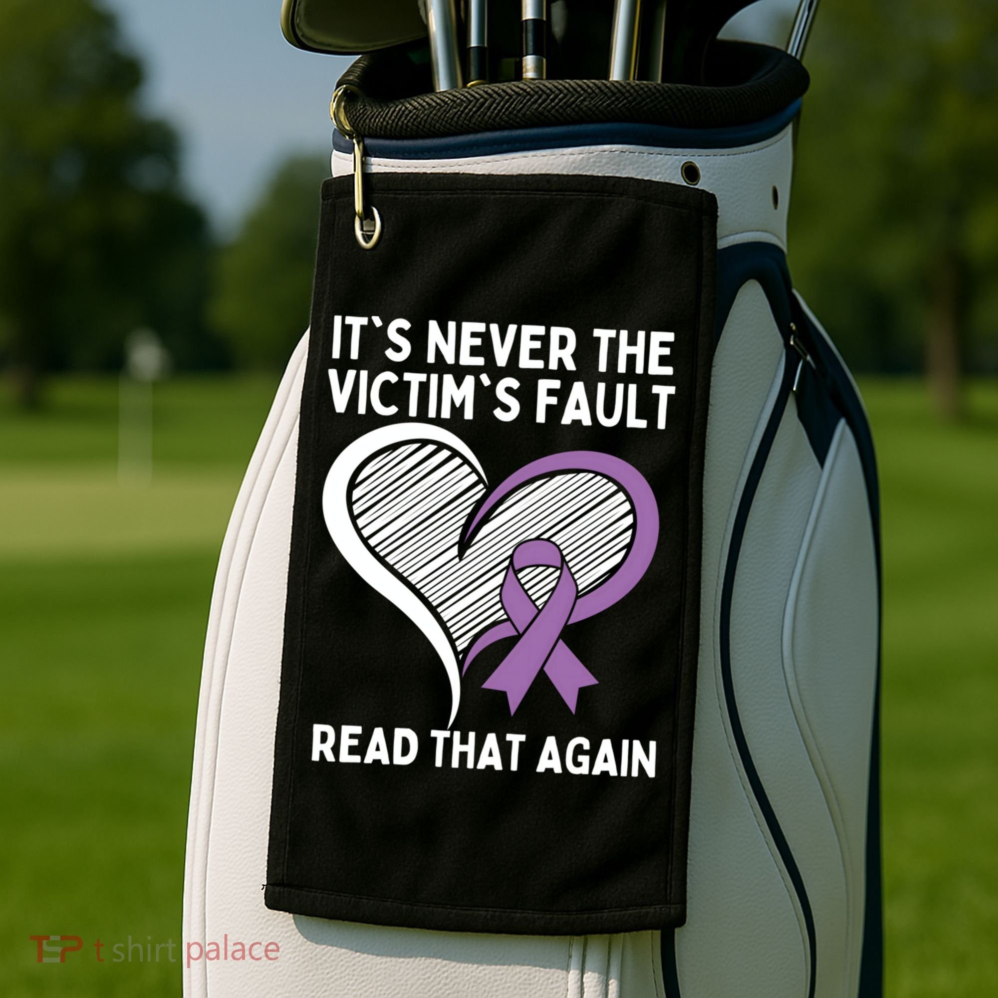 Domestic Violence Awareness Sexual Assault Awareness Gift Golf Towel