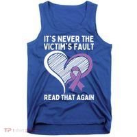 Domestic Violence Awareness Sexual Assault Awareness Gift Tank Top thumb 0