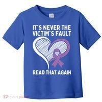 Domestic Violence Awareness Sexual Assault Awareness Gift Toddler T-Shirt thumb 0