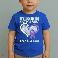 Domestic Violence Awareness Sexual Assault Awareness Gift Toddler T-Shirt thumb 2