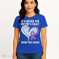 Domestic Violence Awareness Sexual Assault Awareness Gift Women's T-Shirt thumb 4