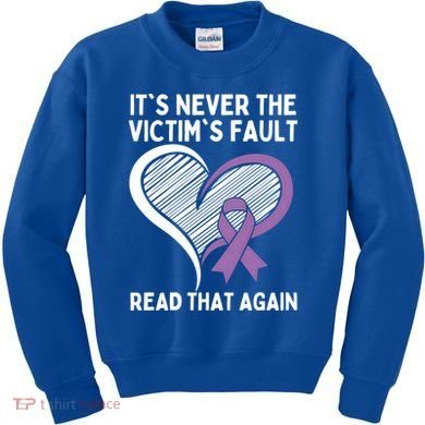 Domestic Violence Awareness Sexual Assault Awareness Gift Kids Sweatshirt
