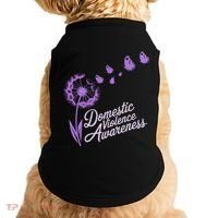 Domestic Violence Awareness Month Purple Ribbon Doggie Tank thumb 0