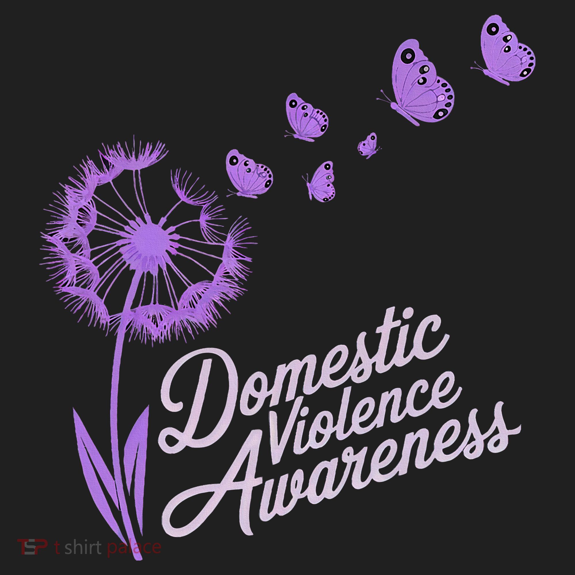 Domestic Violence Awareness Month Purple Ribbon Beanie