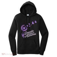 Domestic Violence Awareness Month Purple Ribbon Women's Hoodie thumb 0