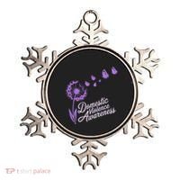 Domestic Violence Awareness Month Purple Ribbon Ornament thumb 0