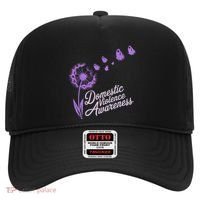 Domestic Violence Awareness Month Purple Ribbon Hat thumb 0