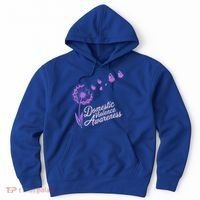 Domestic Violence Awareness Month Purple Ribbon Hoodie thumb 0