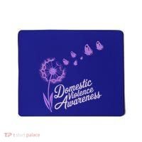 Domestic Violence Awareness Month Purple Ribbon Mousepad thumb 0