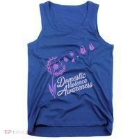 Domestic Violence Awareness Month Purple Ribbon Tank Top thumb 0
