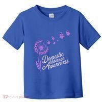 Domestic Violence Awareness Month Purple Ribbon Toddler T-Shirt thumb 0
