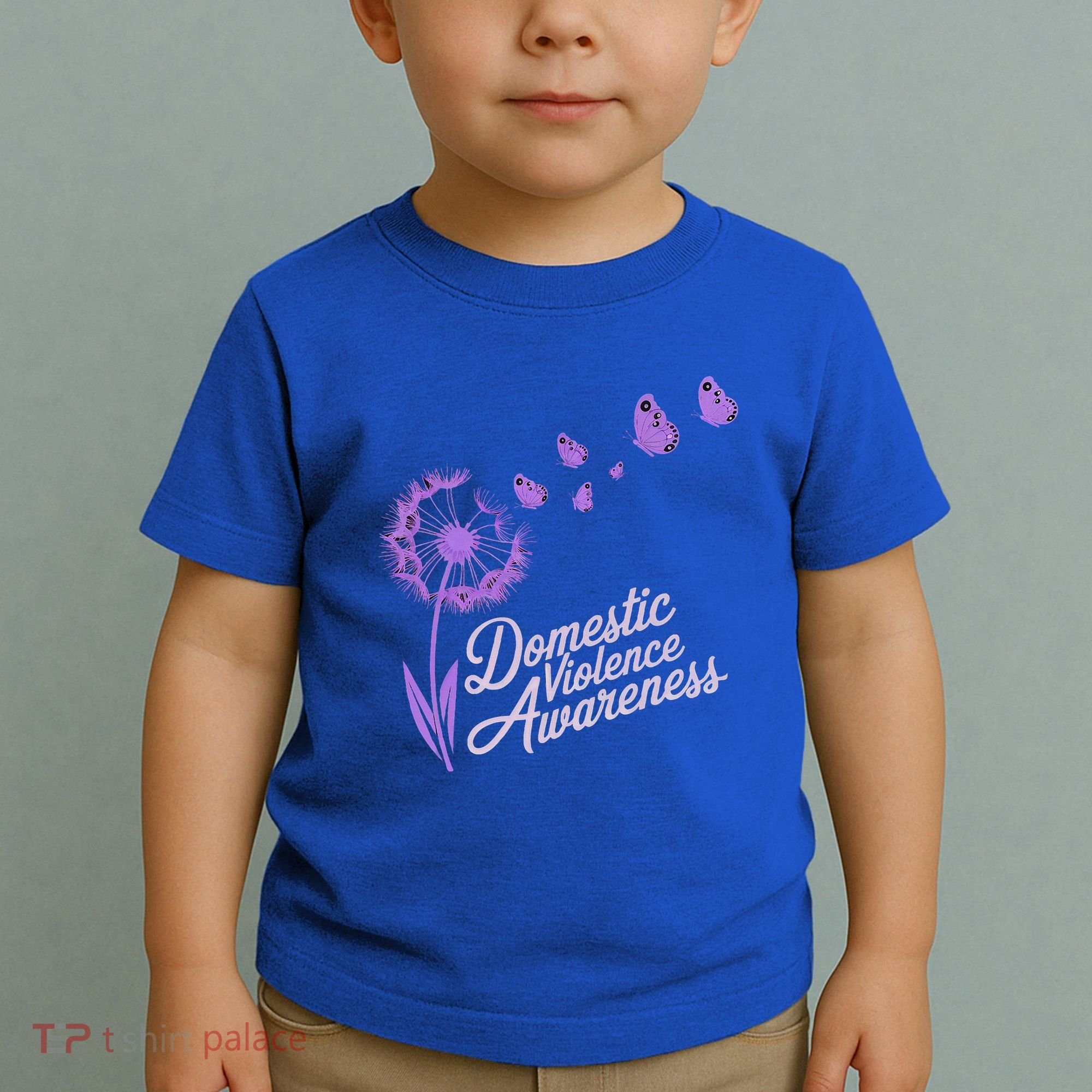 Domestic Violence Awareness Month Purple Ribbon Toddler T-Shirt