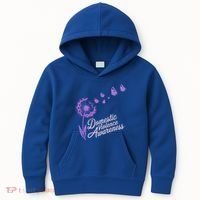 Domestic Violence Awareness Month Purple Ribbon Kids Hoodie thumb 0