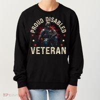 Disabled Veteran Armed Forces Military Soldier Army Usa Women's Sweatshirt thumb 0