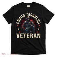 Disabled Veteran Armed Forces Military Soldier Army Usa T-Shirt thumb 0