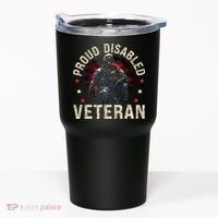 Disabled Veteran Armed Forces Military Soldier Army Usa Tumbler thumb 0