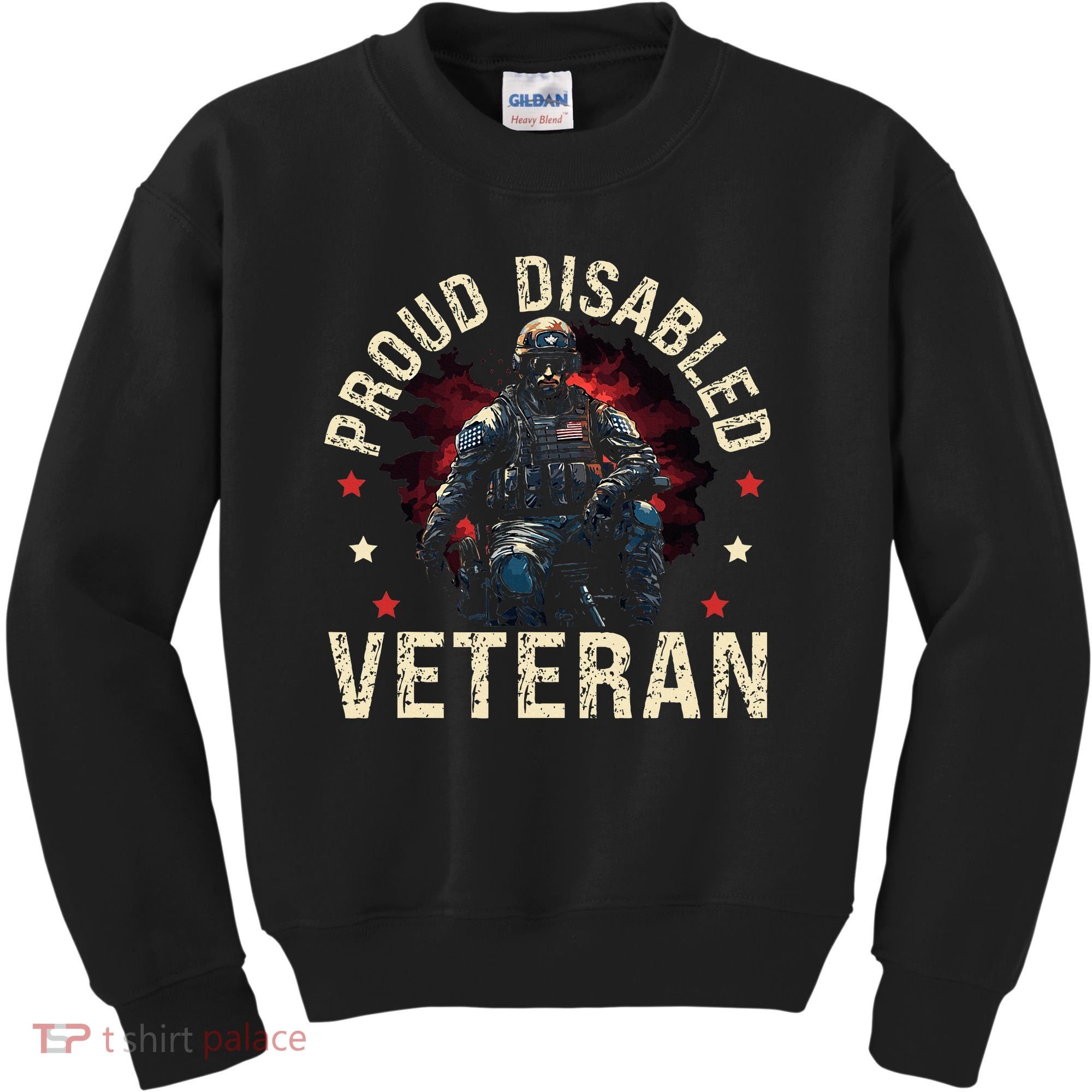 Disabled Veteran Armed Forces Military Soldier Army Usa Kids Sweatshirt