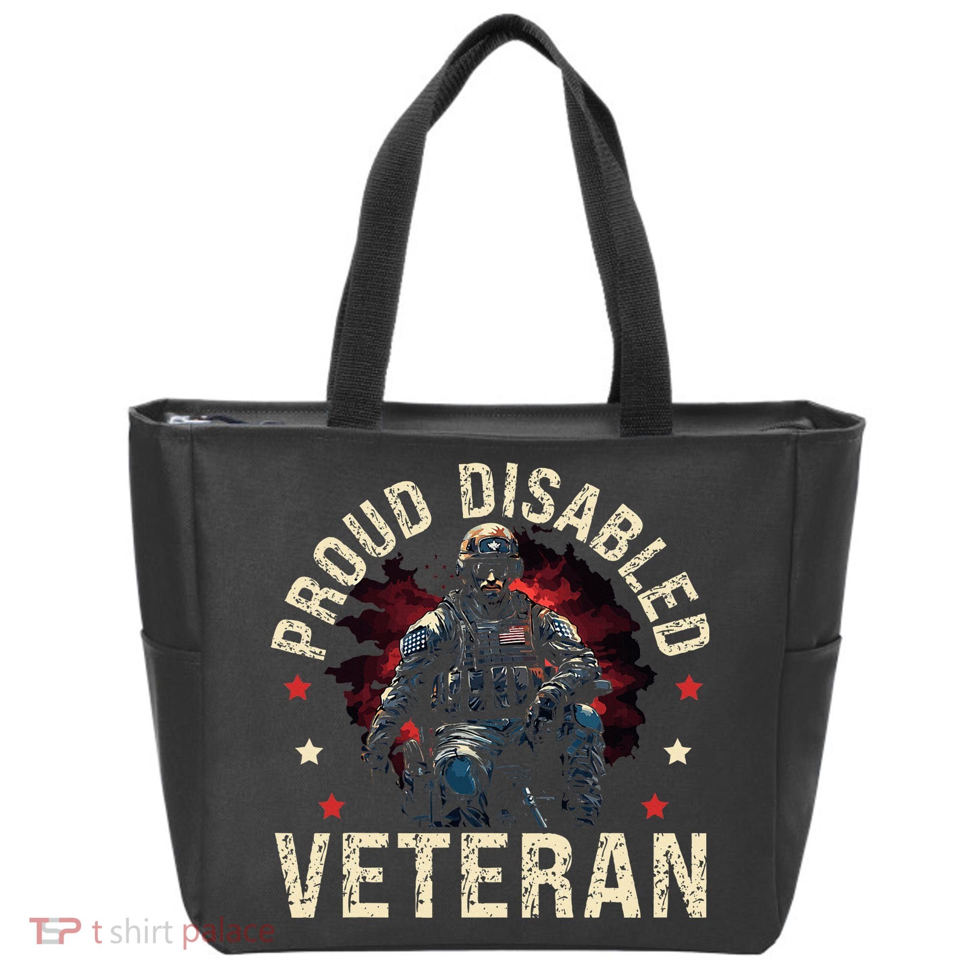Disabled Veteran Armed Forces Military Soldier Army Usa Tote Bag
