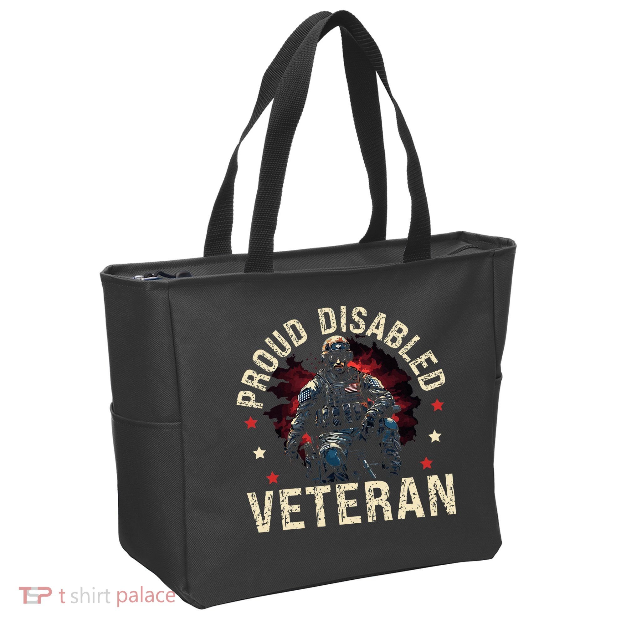 Disabled Veteran Armed Forces Military Soldier Army Usa Tote Bag