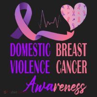 Domestic Violence And Breast Cancer Awareness Month Support Women's Sweatshirt thumb 2